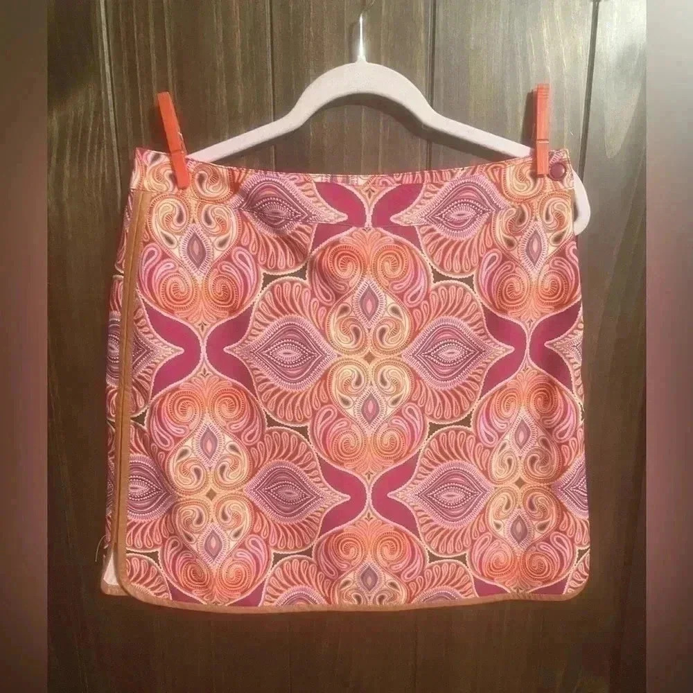 EP Pro Pink Paisley Golf Skort. Size:8 - Picture 5 of 9